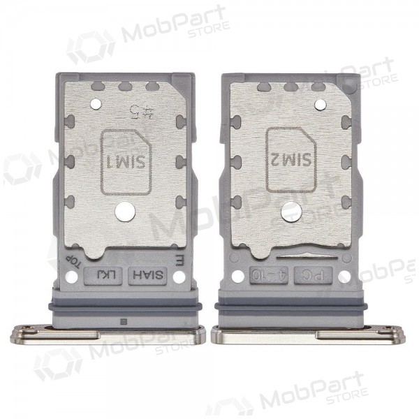 Samsung S918 Galaxy S23 Ultra Dual SIM-kaarthouder (Cream Beige) (service pack) (origineel)