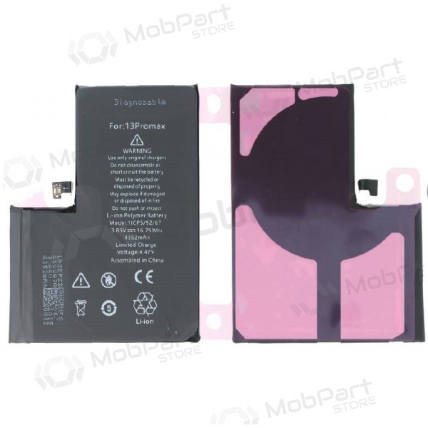 Apple iPhone 13 Pro Max batterij, (Zelfdiagnosticeerbaar) (Premium)