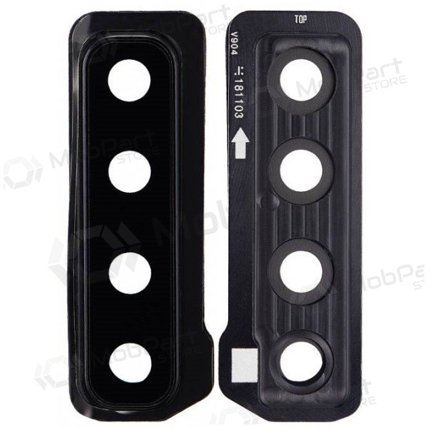 Samsung Galaxy A9 2018 cameraglas (met frame) (zwart)