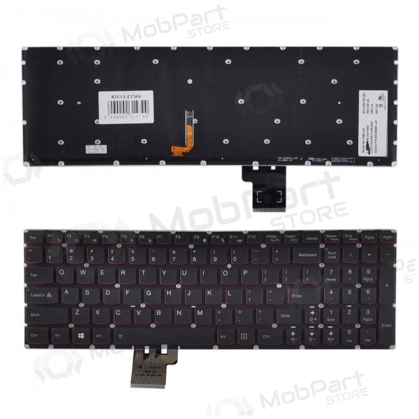 LENOVO Erazer Y50, Y50-70, Y70-70; Ideapad U530 toetsenbord met achtergrondverlichting