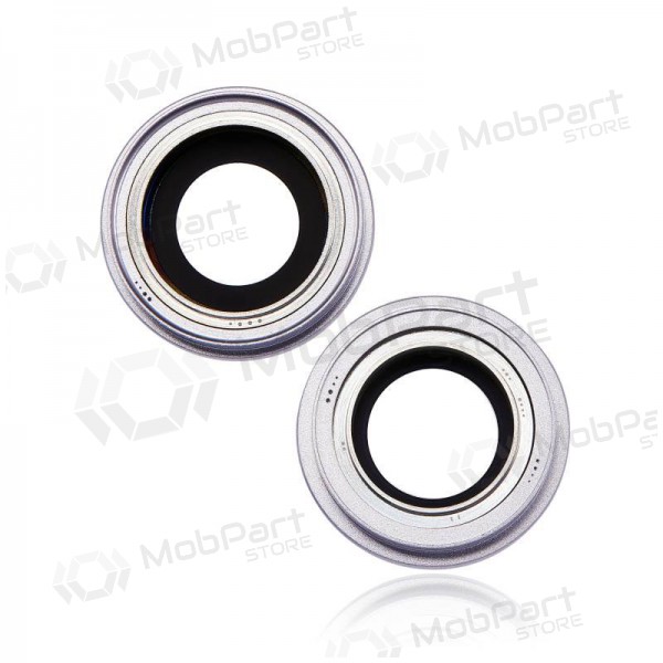 iPhone 14 / 14 Plus cameraglas (2 stuks) (paars) (met frame)