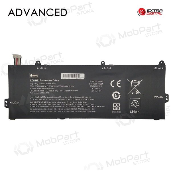 HP LG04XL, 4100mAh laptopaccu, Advanced