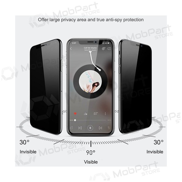 Samsung Galaxy S23 Plus beschermglas - Wozinsky Privacy 5D Full Glue