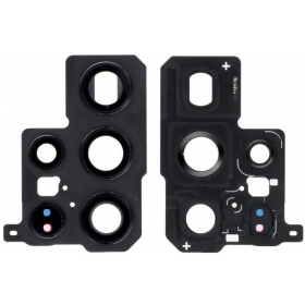 Samsung Galaxy S22 Ultra camera glas (zwart) (met frame)