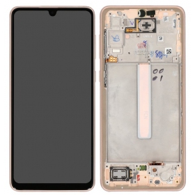 Origineel Samsung Galaxy A33 5G scherm Peach (inclusief frame)