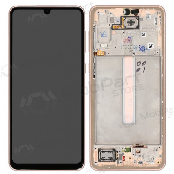 Origineel Samsung Galaxy A33 5G scherm Peach (inclusief frame)