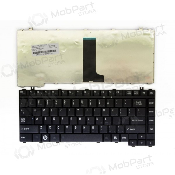 TOSHIBA Satellite: A200, A205, A210, A300, A305, A350, L300, L300D, L305, M200, M205 toetsenbord