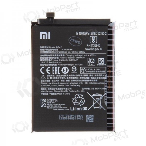Xiaomi Mi 11 Lite 4G, Mi 11 Lite 5G, 11 Lite 5G NE batterij / accu (Premium)