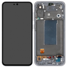 Samsung Galaxy A56 scherm (zwart) (met frame) (OLED)