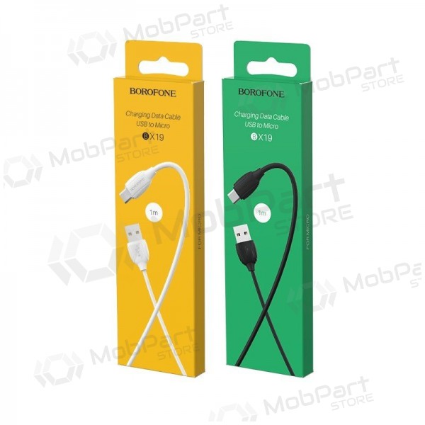 USB kabel Borofone BX19 USB-A to MicroUSB 1.0m wit