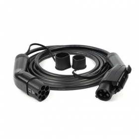 - Elektromobilio įkrovimo kabelis Type 1 (Female) - Type 2 (Male), 32A, 7.2kW, 1-fazė, 5m
