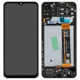 Samsung Galaxy M13 4G scherm (zwart) (met frame) (Premium)