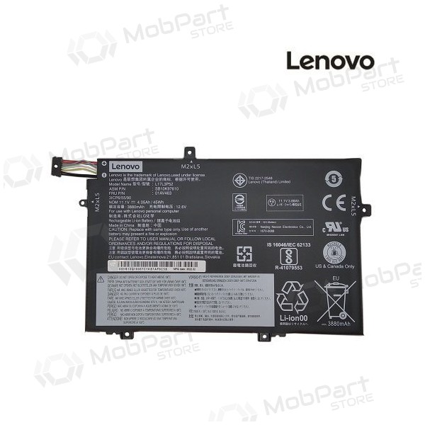 LENOVO 01AV463, 3880mAh laptopaccu - PREMIUM