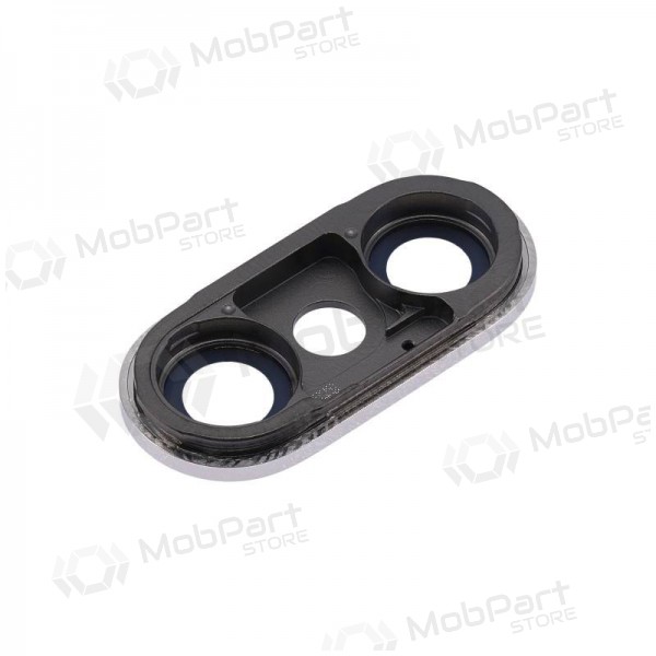 Apple iPhone X cameraglas (zilver) (met frame)