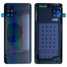 Samsung A515 Galaxy A51 2020 achterklep zwart (Prism Crush Black) (gebruikt graad C, origineel)