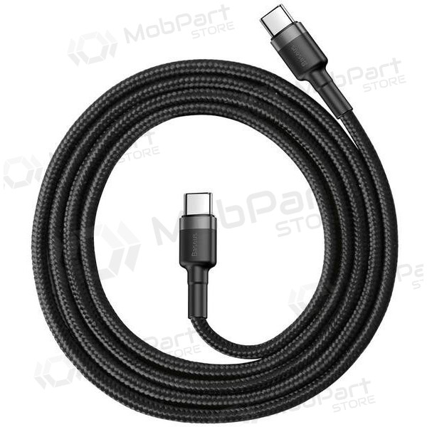 Kabel Baseus Cafule PD Type-C - Type-C 3.0A 60W (grijs-zwart) 1.0m CATKLF-GG1