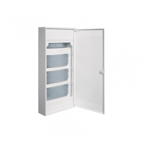 Hager 48 mod. virštinkinis skydelis su metalinėmis durelėmis VOLTA VA48NWB