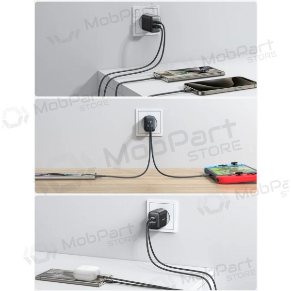 Lader Joyroom JR-TCF13 USB-C/USB-A 25W zwart