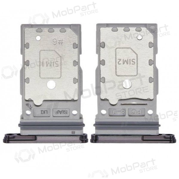 Samsung Galaxy S23 / S23 Plus Dual SIM-kaarthouder (zwart) (service pack) (origineel)