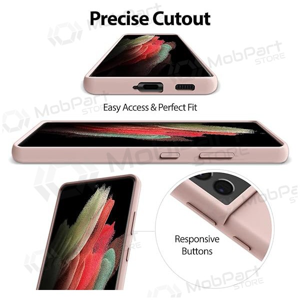 Samsung Galaxy A24 hoesje Mercury 'Siliconen Hoesje' (zandroze)