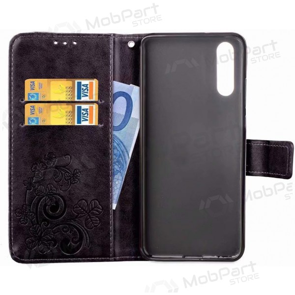 Samsung Galaxy A55 hoesje 'Flower Book' (zwart)