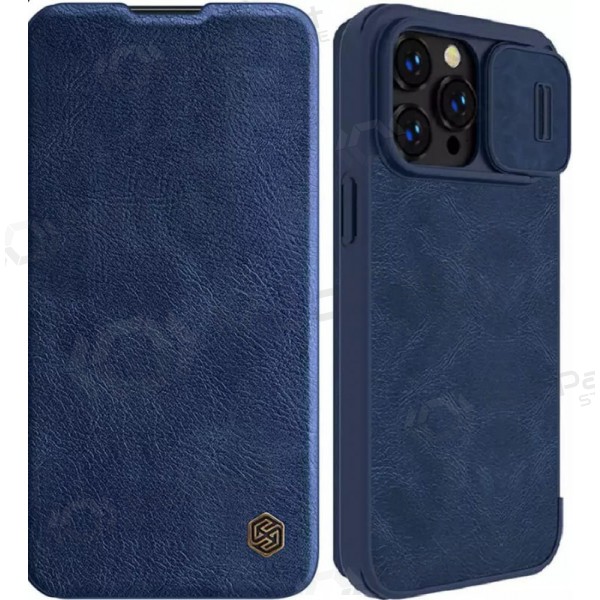 Apple iPhone 14 Plus Nillkin Lederen hoesje (blauw)
