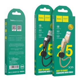 USB-kabel HOCO X35 USB-C 0.25m zwart