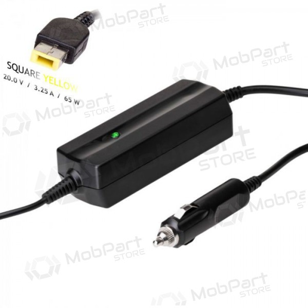 Auto laptopoplader Akyga AK-ND-41 (20V / 3.25A 65W) Slim Tip LENOVO 1.2m