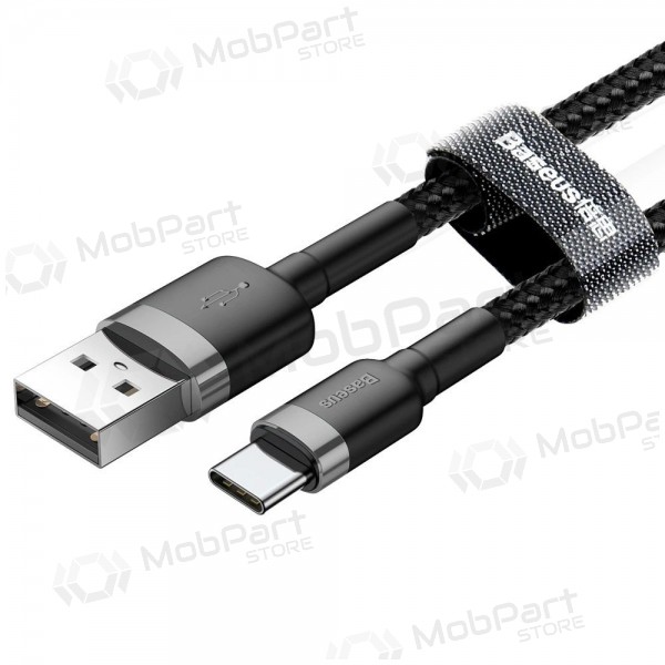 USB-kabel Baseus Cafule USB-C 2.0m 2.0A (grijs-zwart) CATKLF-CG1