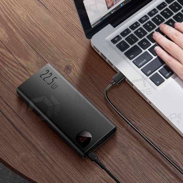 Powerbank Baseus Adaman 22.5W 20000mAh met USB-C kabel 0.3m zwart PPAD070101