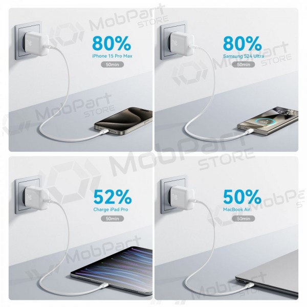 Lader Joyroom JR-TCF24 USB-C PD30W + USB-C to USB-C cable 1.0m wit