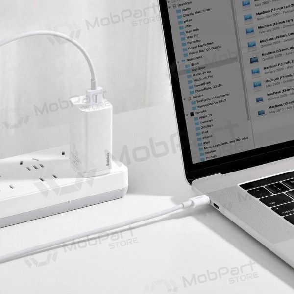 USB kabel Baseus Superior iš USB į Type-C 66W 2.0m wit CATYS-A02