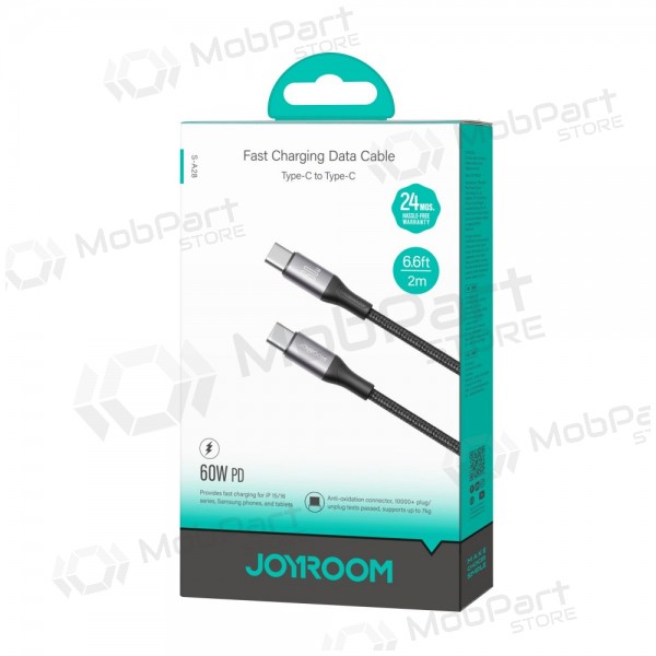 USB kabel Joyroom S-A28 USB-C to USB-C 60W 2.0m zwart