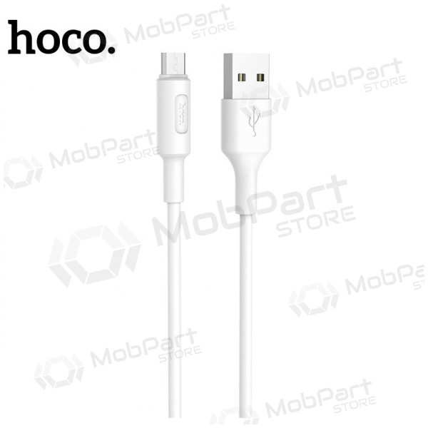 HOCO X25 USB-kabel micro-USB 1.0m wit