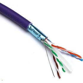 Netwerkkabel Excel 190-076 cat6 f/utp (lzsh, b2ca, paars, rol 305m).