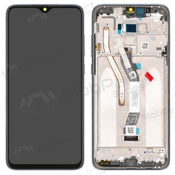 Xiaomi Redmi Note 8 Pro scherm (grijs) (met frame) (Premium)