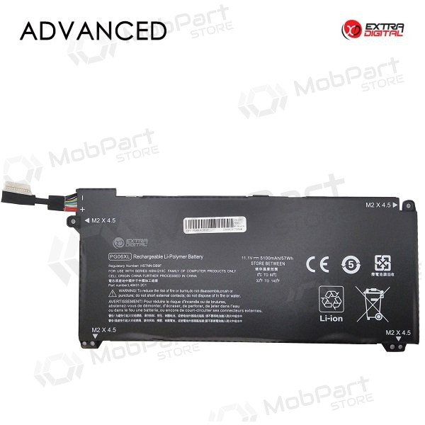 HP PG06XL, 5100mAh laptop accu, Geavanceerd