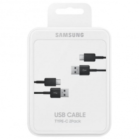 USB-kabel Samsung EP-DG930MBEGWW USB-C 1.5m 2 stuks (zwart) (OEM)