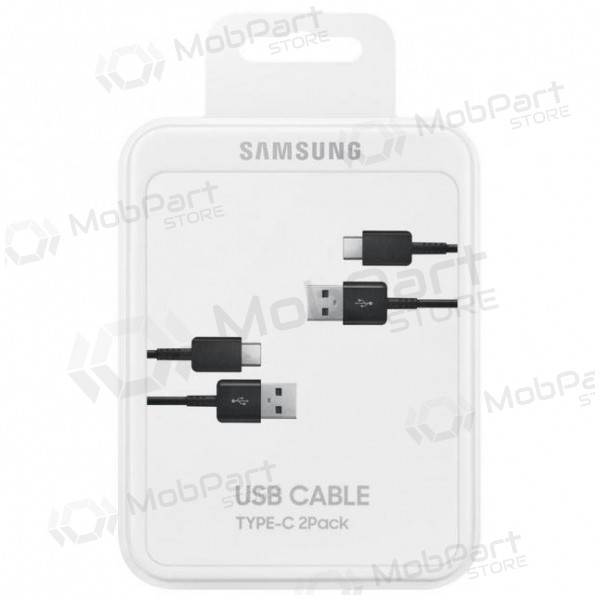 USB-kabel Samsung EP-DG930MBEGWW USB-C 1.5m 2 stuks (zwart) (OEM)