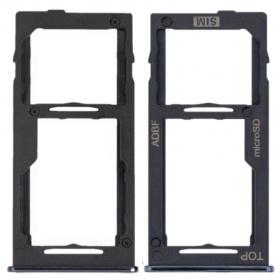 Samsung A426 Galaxy A42 5G SIM-kaarthouder (zwart) (service pack) (origineel)