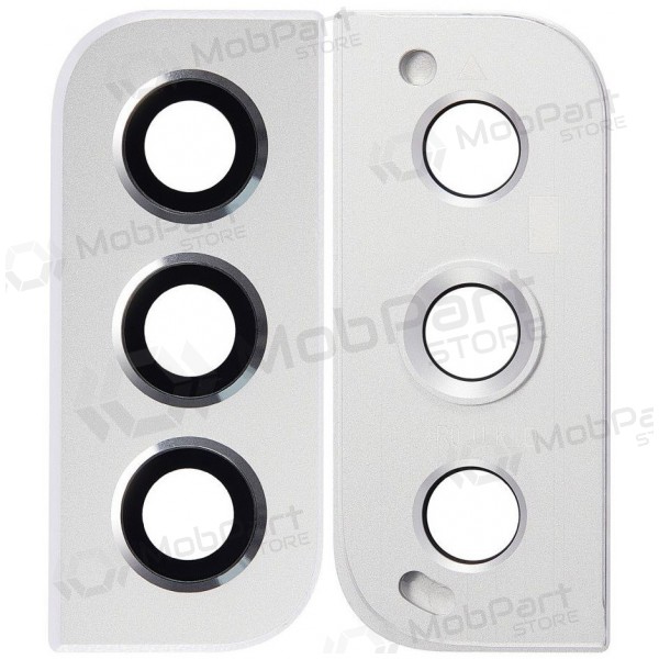 Samsung Galaxy S22 cameraglas (wit) (met frame)