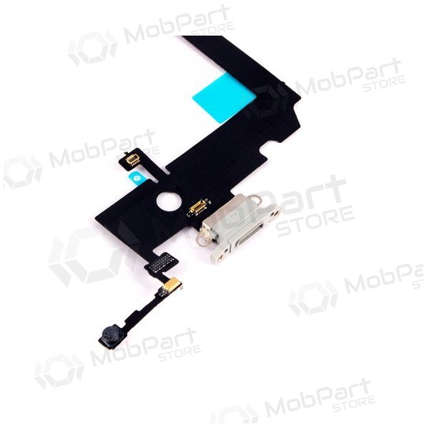 Apple iPhone XS Max Oplaadpoort en Microfoon Flexkabel (Zilver)