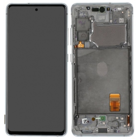 Samsung Galaxy S20 FE scherm (wit) (met frame) (origineel)