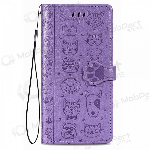 Samsung Galaxy A15 hoesje 'Cat-Dog' (paars)