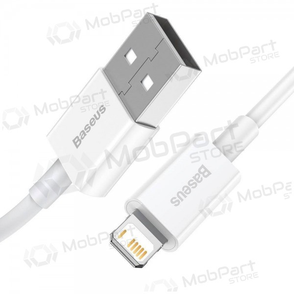 USB-kabel Baseus Superior Lightning 2.4A 1.5m (wit) CALYS-B02