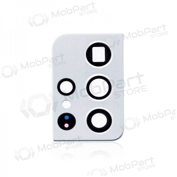 Samsung Galaxy S21 Ultra 5G cameraglas (zilver) (met frame)