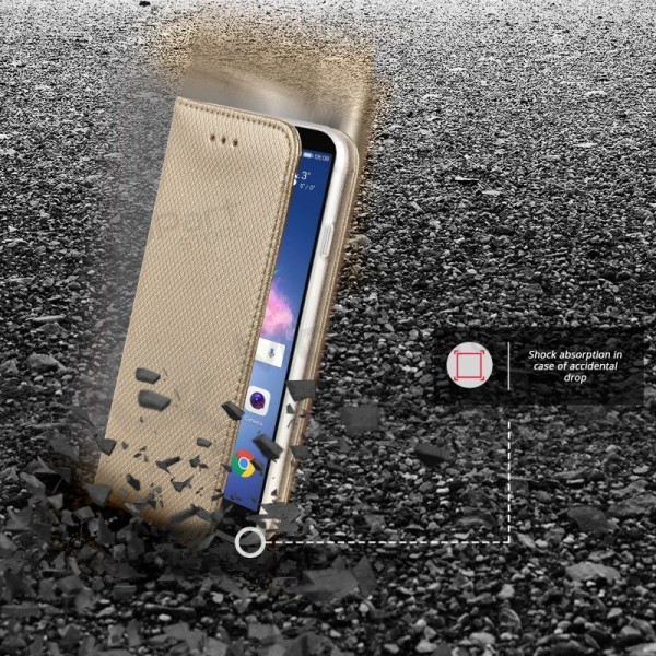 Xiaomi Redmi A5, Poco C71 (173,45x79,35x8,45) hoesje – Smart Magnet (goudkleurig)