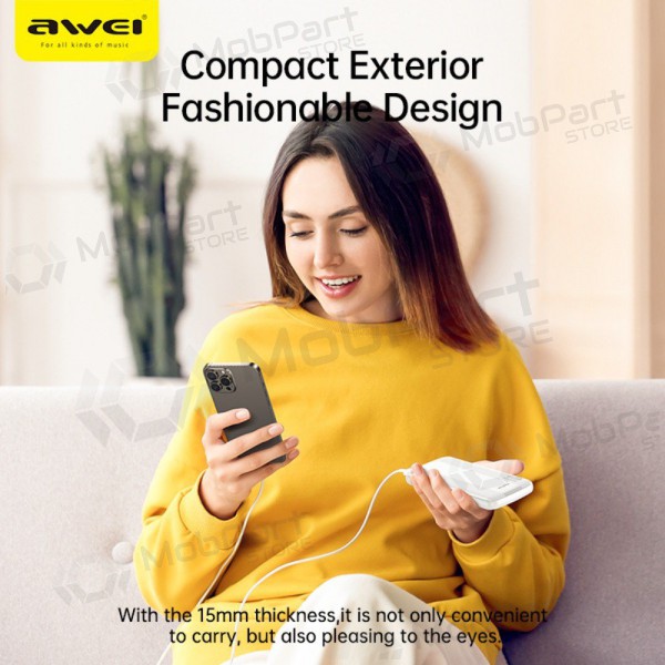 Powerbank Awei P20K 5V/2.4A 10000mAh zwart