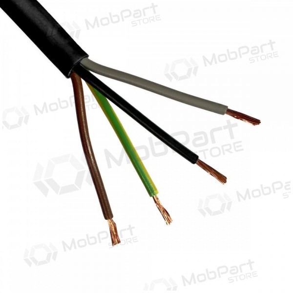 Flexibele kabel Lietkabelis OMY BVV-LL 4x1.5 mm² koper PVC 100 m rol