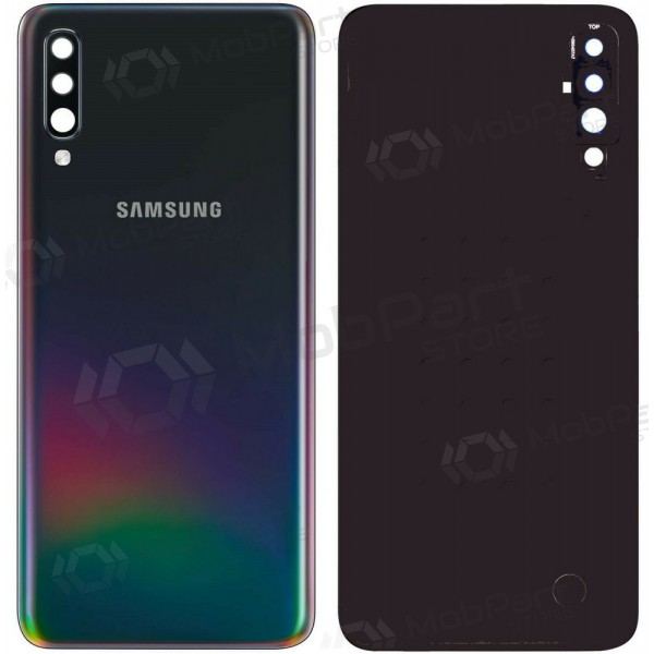 Samsung A505 Galaxy A50 2019 achterklep (zwart) (gebruikt grade C, origineel)
